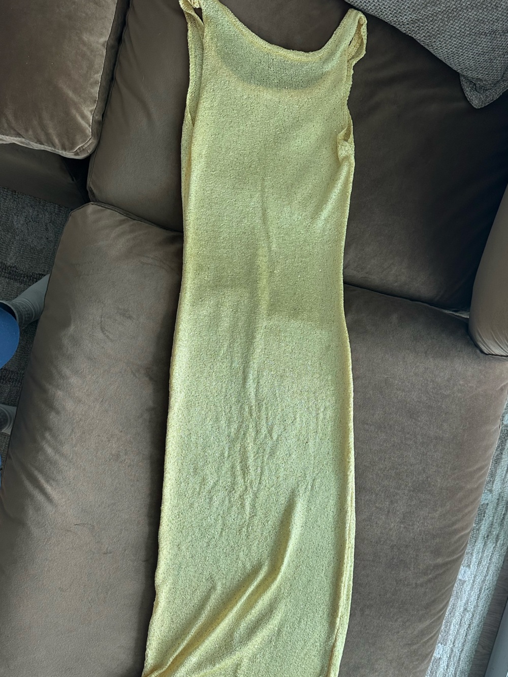 Yellow Bodycon Maxi Dress
